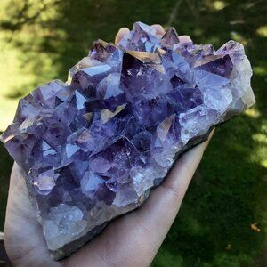 Large Amythist Geode Jewel Rock